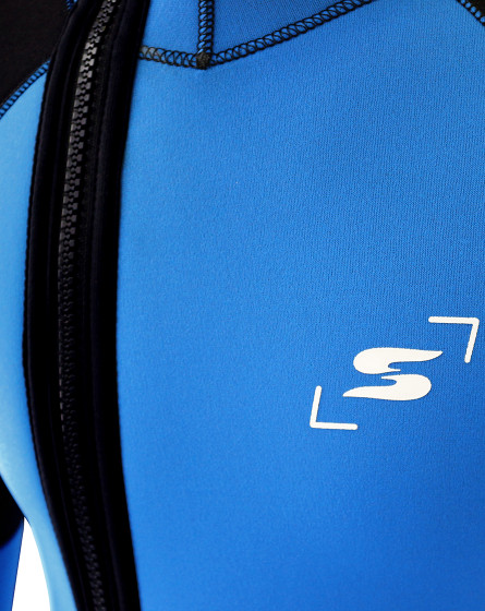 Hooded Canyoning suit RENTAL 6,5 mm thermo BLUE