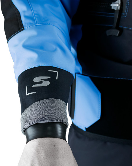 Kayaking Dry Suit Advanced Black/Blue