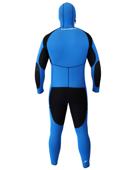 Hooded Canyoning suit RENTAL 6,5 mm thermo BLUE